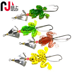 Lure Maple Leaf Anti-Hook Frog Lure 6.2G Frog Soft Baits Shiny Artificial Lure Sea Fishing Lure Tackle Wholesale