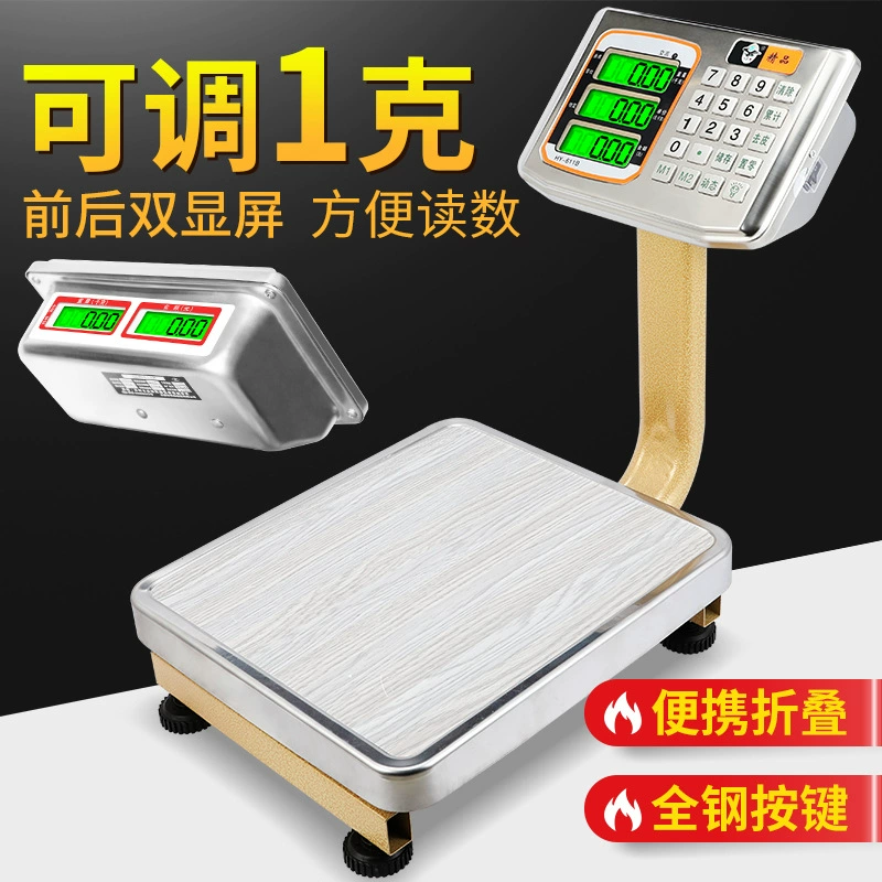 Высокоточные электронные весы из нержавеющей стали Складные Электронные платформенные весы 60 кг, Электронные платформенные весы для подсчета веса