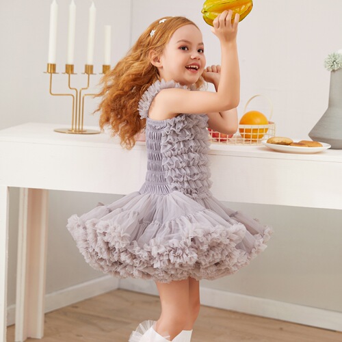European and American children's clothing suspender princess skirt tutu skirt dress girls mesh cake skirt Children's Day tutu skirt