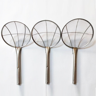 Factory wholesale stainless steel four-rib thick leak colander filter line oil leak grid spoon strainer kitchen gadget mesh leak