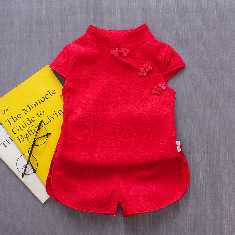 Cheongsam para niños, verano, estilo occidental, niña de 0 a 4 años, traje mejorado, traje Tang de estilo chino, una pieza