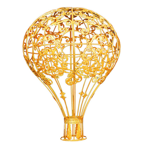 Baijie Wedding Props Iron Hot Air Balloon Ornament Romantic Wedding Stage Decoration Background Hot Air Balloon Decor Piece