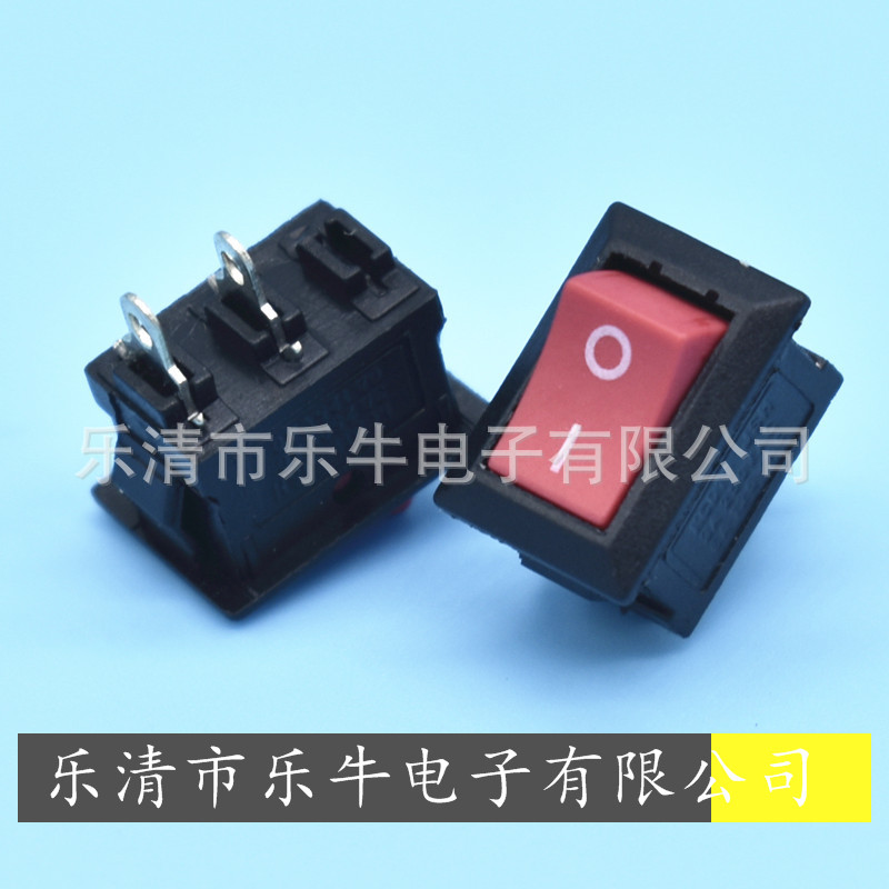 红色小船型开关KCD11 10*15mm红色短脚小翘板开关 迷你型红色开关