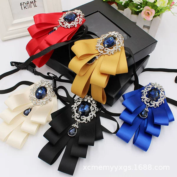 Women's Gemstone-Style Collar Flower Men's Suit Bow Tie Groom and Best Man Collar Accessories Manufacturer Wholesale Ts68