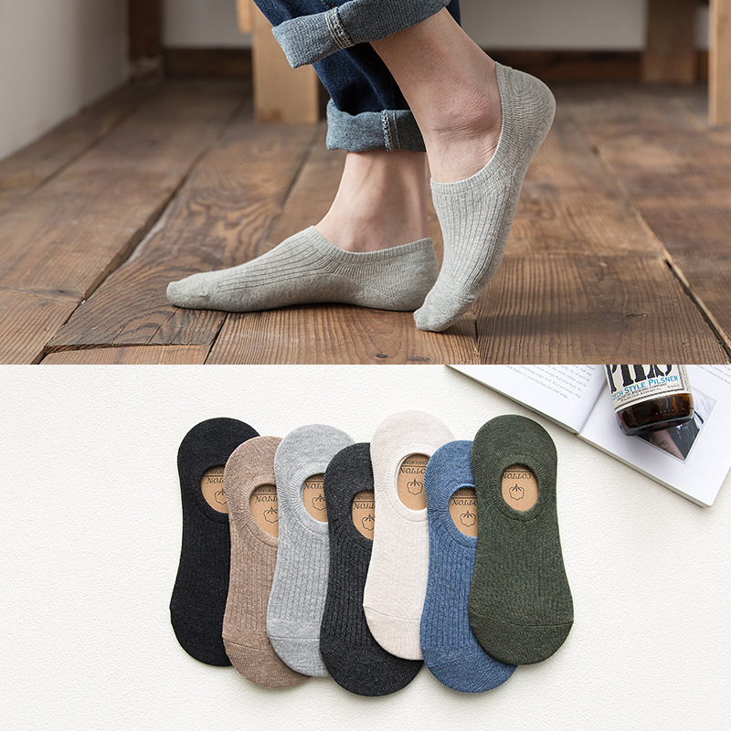 Invisible Socks for Men, Summer Thin Style, Low-Cut, Non-Slip Boat Socks, Summer Anti-Odor, Sweat-Absorbent, Breathable Men's Socks Invisible Socks for Men, Summer Thin Style, Low-Cut, Non-Slip Boat Socks, Summer Anti-Odor, Sweat-Absorbent, Breathable Men's Socks