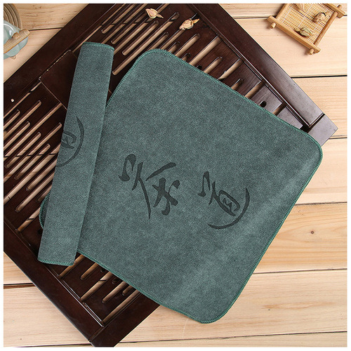 Encrypted fiber tea towel absorbs water and can be customized with LOGO Tea set scrubber cleaning towel 30x30cm factory wholesale direct supply