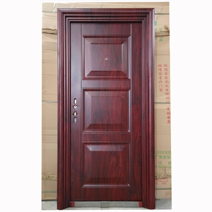 Sichuan Chengdu 6cm D-grade security door steel door entrance door factory direct Engineering door security security door