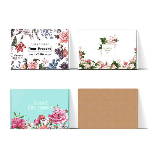 Black aircraft box carton, color printed packaging box, small clothing express paper box, special hard packaging box Le Ying