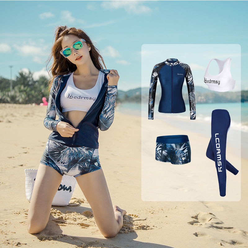 Sun protection diving suit women's suit diving suit long-sleeved swimsuit jellyfish suit diving suit surfing suit quick-drying sun protection suit Sun protection diving suit women's suit diving suit long-sleeved swimsuit jellyfish suit diving suit surfing suit quick-drying sun protection suit