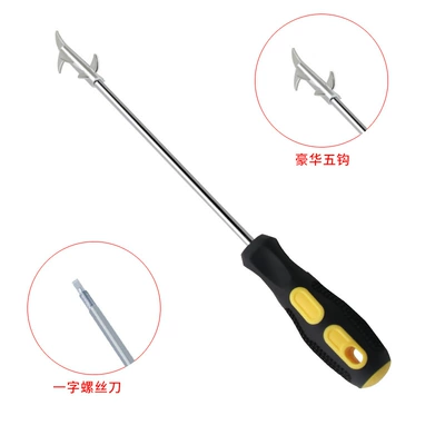 Car tire cleaning hook Other Automotive Safety Supplies - clear-stone-hook-with-a-single-character-naked