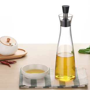 Factory wholesale borosilicate glass oil pot creative bubble bottle cooking bottle sesame oil bottle kitchen supplies leak-proof oil bottle