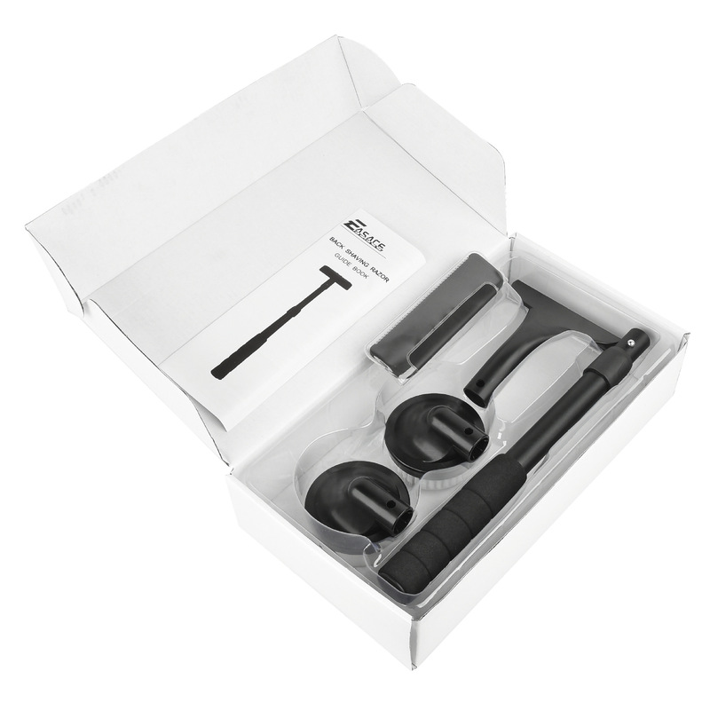Disposable Back Scraper Set for Men, Hotel Shaving Razor Supplies with Shower Brush, Travel Manual Razor
