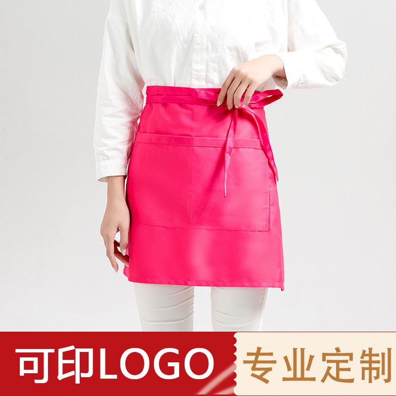 Los fabricantes de delantal de medio cuerpo a prueba de agua suministran imitación refinada NI hogar cocina cafetería guardapolvos en stock personalización al por mayor