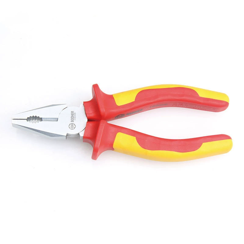 Baohe Tools VDE Изолированные инструменты-Двухцветные плоскогубцы с изолированным проводом VDE Изолированные тиски 6 "/7"/ 8"