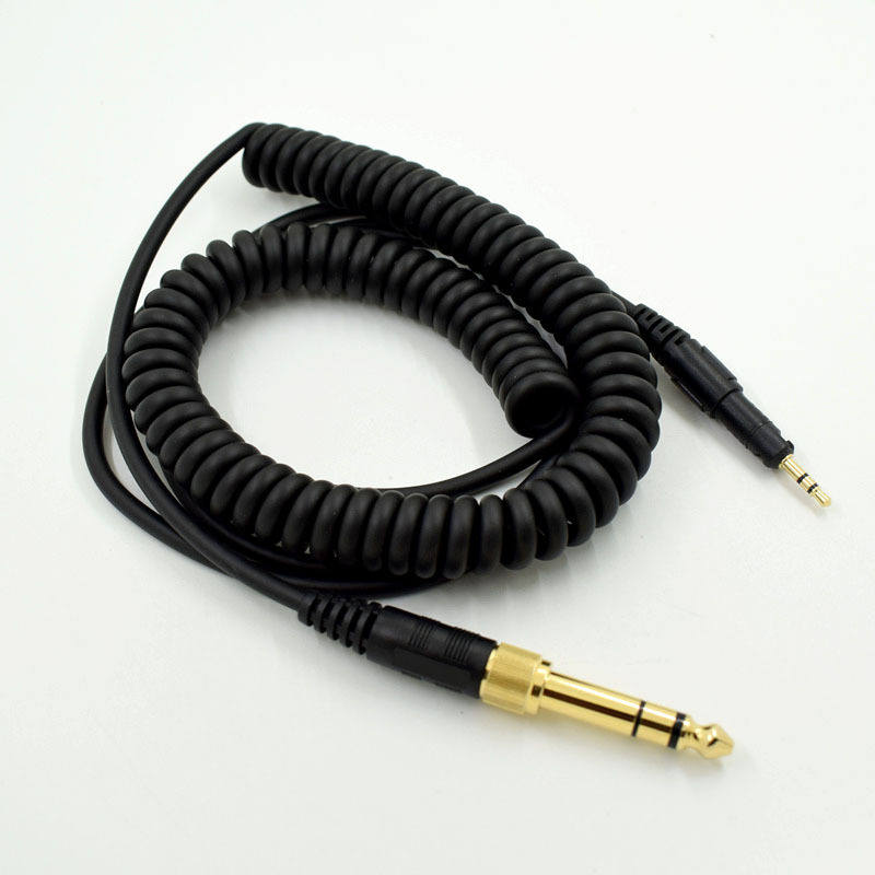 Suitable for Old Iron Ath-M50X M40X Head-Mounted Spring Headphone Audio Cable Replacement Cable 2.5mm Interface Suitable for Old Iron Ath-M50X M40X Head-Mounted Spring Headphone Audio Cable Replacement Cable 2.5mm Interface