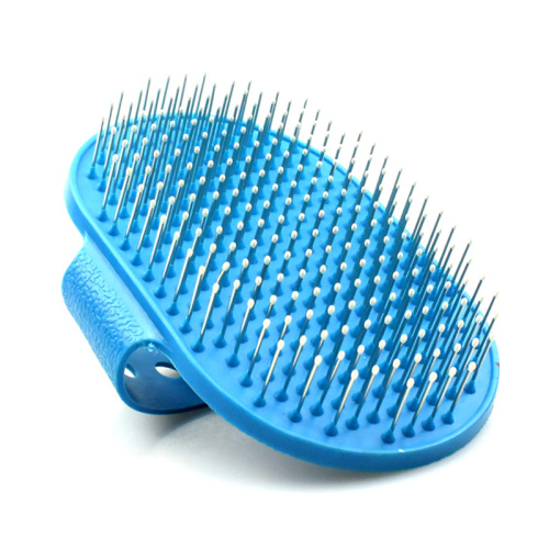 Long Needle Round Brush Pet Brush Wholesale Stainless Steel Dot Massage Brush Cleaning Bath Brush Rubber Dog Brush