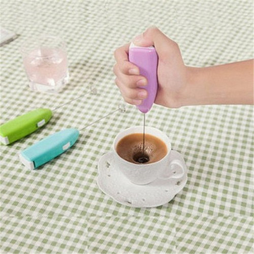 Electric Handheld Home Kitchen Egg Beater Mini Stainless Steel Egg Coffee Milk Tea Blender
