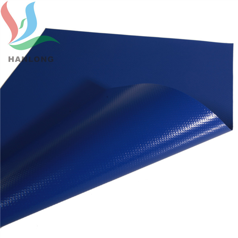 供应20180.35mm蓝色黑色亚光PVC夹网布 外卖箱专用面料