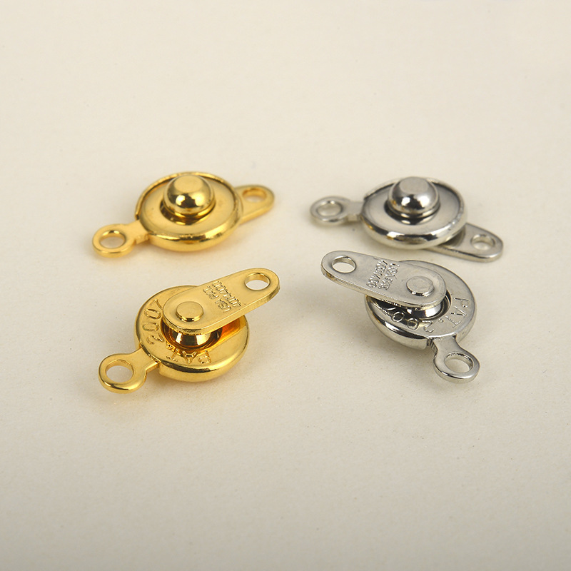 Japanese Platinum Plated 14K Gold Snap Buckle Pearl Chain Bracelet Necklace Buckle Buckle diy Accessories