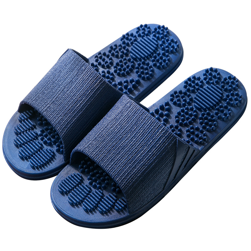 Pantuflas para mujer, para uso interior en verano, sandalias de masaje para pies antideslizantes para parejas, pantuflas transpirables antideslizantes para hombre.