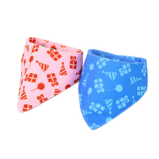 Pet it birthday party dog triangle towel adjustable cute pet saliva towel pet party decoration