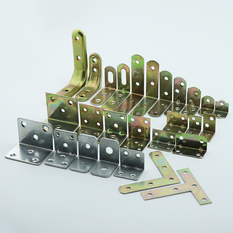 Factory thickened cold rolled steel angle code right angle code cabinet hardware furniture bracket angle code angle iron color plated