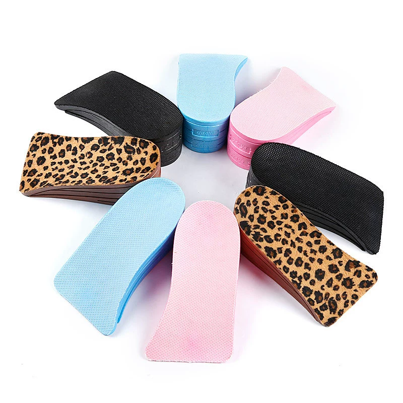 Стелька физическая повышающая, двухслойная регулируемая, невидимая половинка, конструкция, амортизация, мужская и женская, универсальная