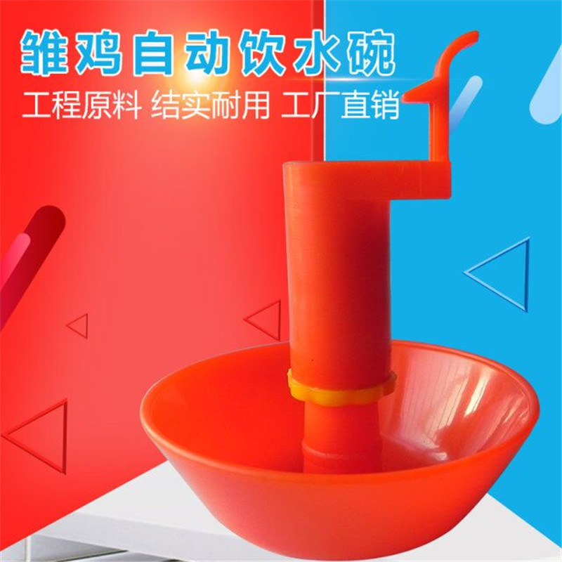 新型雏鸡自动饮水碗鸡鸭鹅鸽子用接水杯鸡苗饮水器畜牧养殖设备