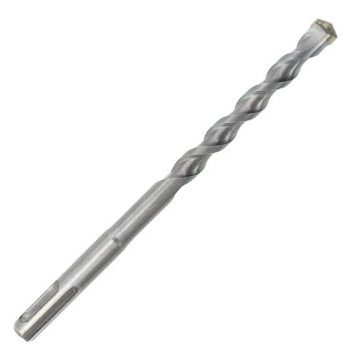 Round shank electric hammer drill bit, two pits and two grooves through the wall drill bit, concrete impact head, extended square shank with four pits