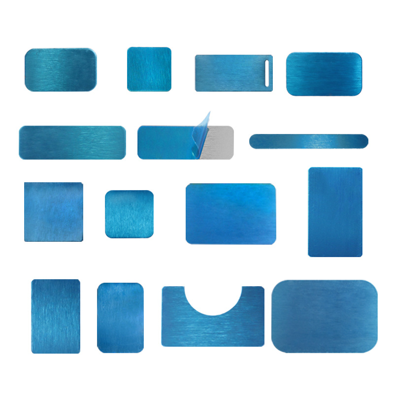 Cuadrado al por mayor con adhesivo de chapa de hierro soporte del coche teléfono móvil tableta trasera pegatina soporte magnético hoja de succión magnética accesorios de metal