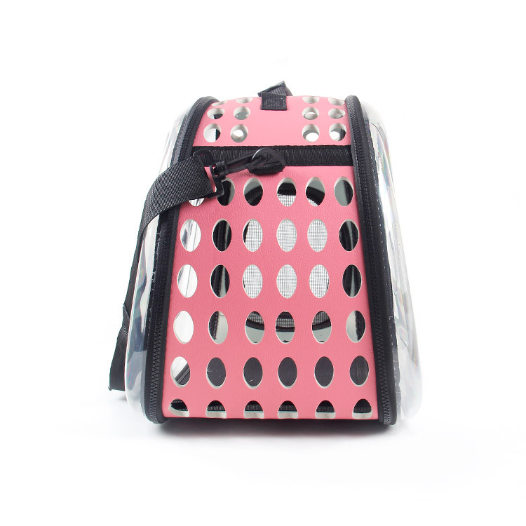 Directo de fábrica Para Mascotas bolsa de bolsa portátil al aire libre transparente bolsa de jaula de perro transpirable gato mochila gato suministros