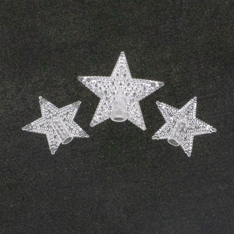 Светодиодные звезды по всему небу Звездные огни струнные светильники аксессуары перламутровые пятиконечные звезды пятизвездочные занавески мигающие огни подвесные украшения