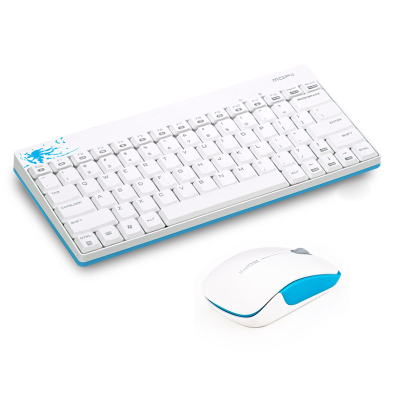 MOFII Ferris mano X210 computadora Mini teclado inalámbrico ratón portátil Oficina mudo portátil mini llave