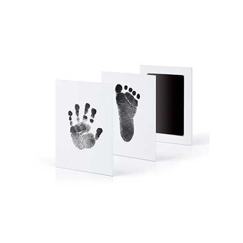 Non-washable ink frame that doesn't touch ink, baby hand and foot print station, a gift for babies and newborns