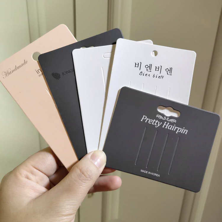 发夹卡纸边夹头饰卡片发绳发饰耳环耳饰品卡纸diy手工制作材料包