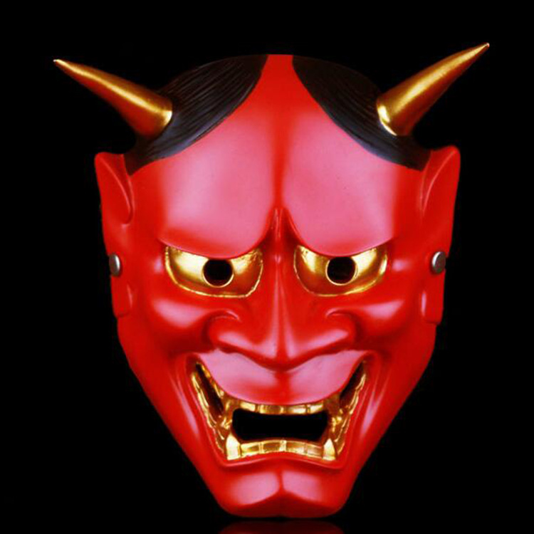 Halloween Prajna máscara bar casa embrujada adornos decoración película y televisión apoyos máscara horror fantasma cabeza máscara facial nuevo