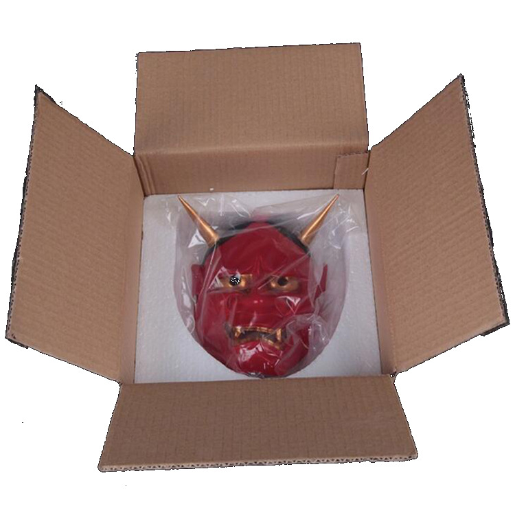 Halloween Prajna máscara bar casa embrujada adornos decoración película y televisión apoyos máscara horror fantasma cabeza máscara facial nuevo