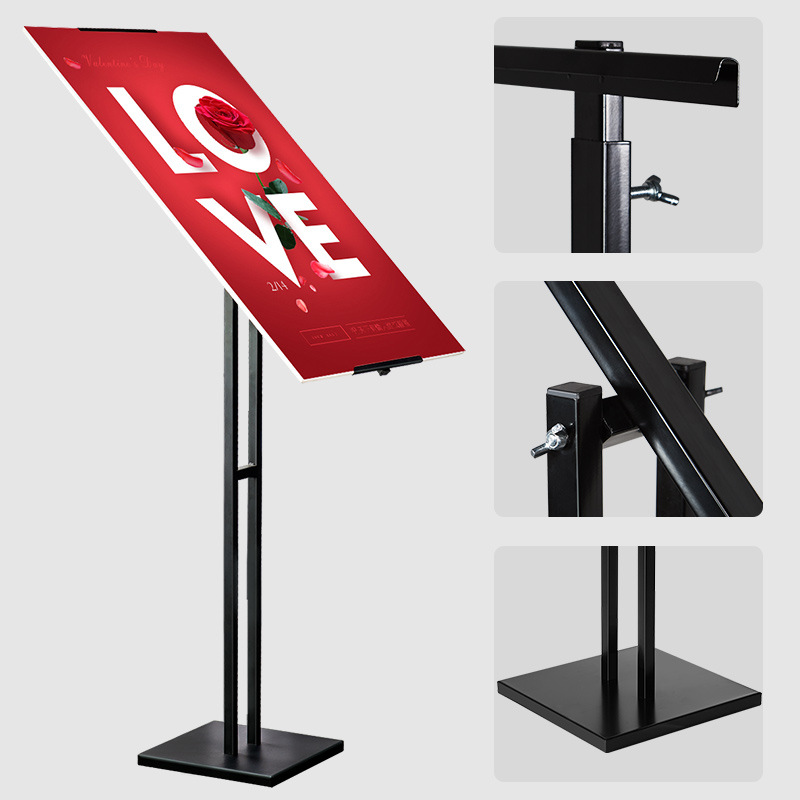 KT board display rack, double/sloped vertical stand pop-up indicator sign for shopping malls and supermarkets, advertising and promotional stand