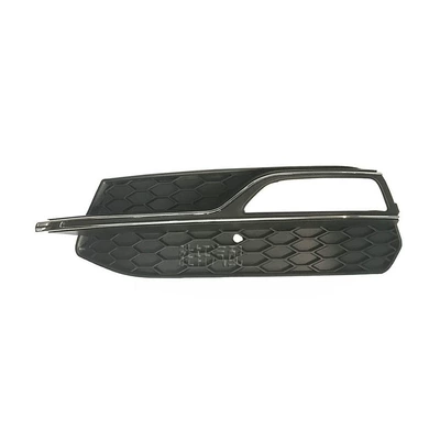 Applicable to Audi A3 Sline S3 Sports version 14-17 fog lamp frame fog lamp shade front bar left and right lower net grille (Light frame) - electroplated-with-no-hollow-strip-left-side-of-the-driver