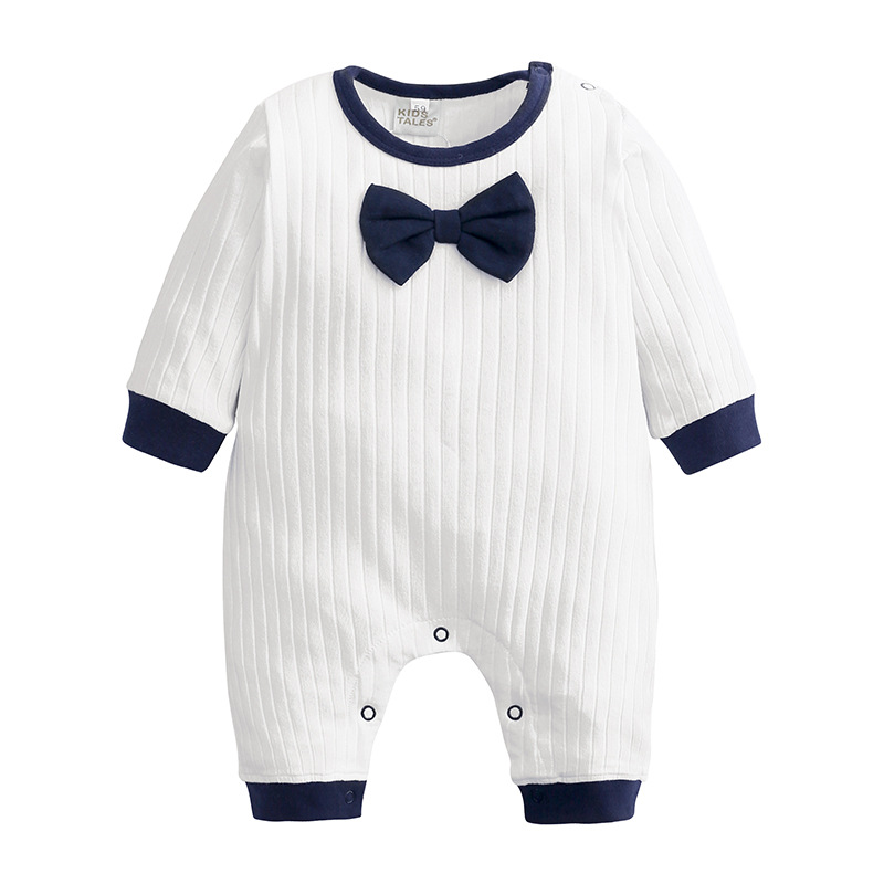 Baby Jumpsuit with Gentleman's Bow Tie, Newborn Romper, Cotton Baby Clothes, One-Piece Dropshipping