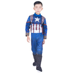 美國隊長cosplay演出服裝新款兒童化裝舞會復仇者聯盟表演服