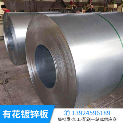 厂家直销印花镀锌薄钢板 有花镀锌板批发 定尺开平分条