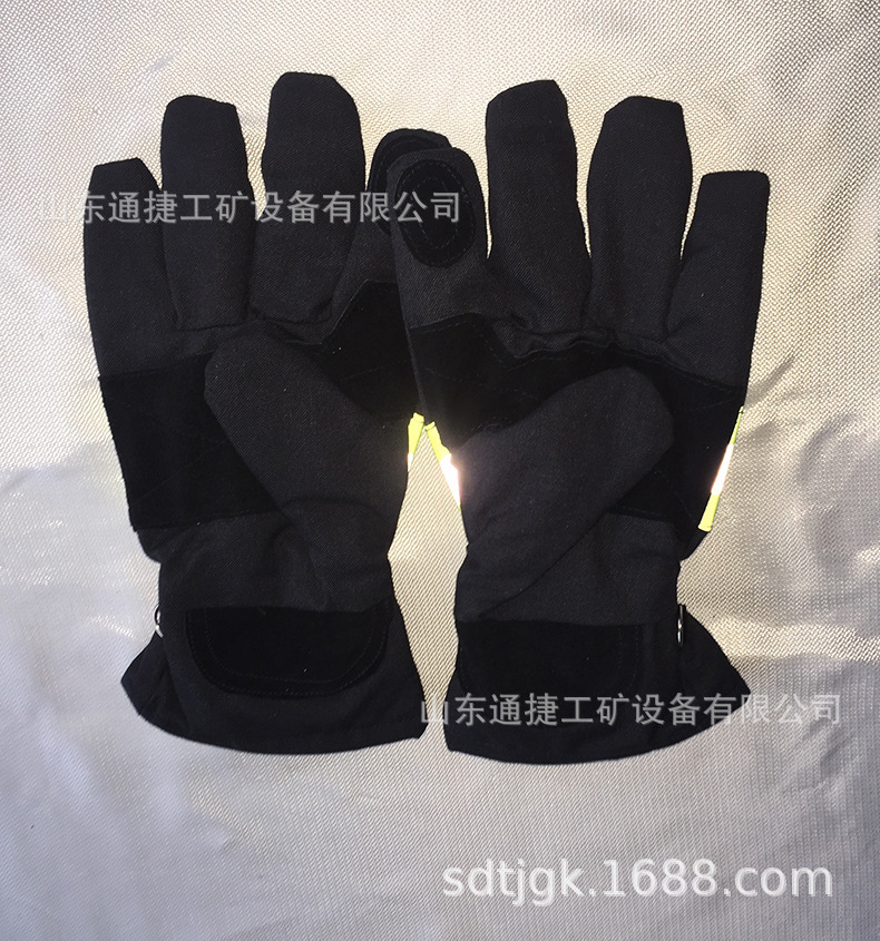 现货直发消防防护手套  灭火服手套  消防用隔热手套
