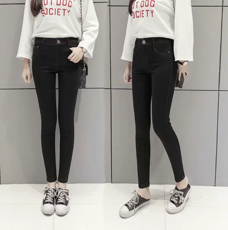 Женские новые модные джинсы для весны и лета, женские рваные облегающие брюки-карандаш однотонного цвета, женские брюки оптом