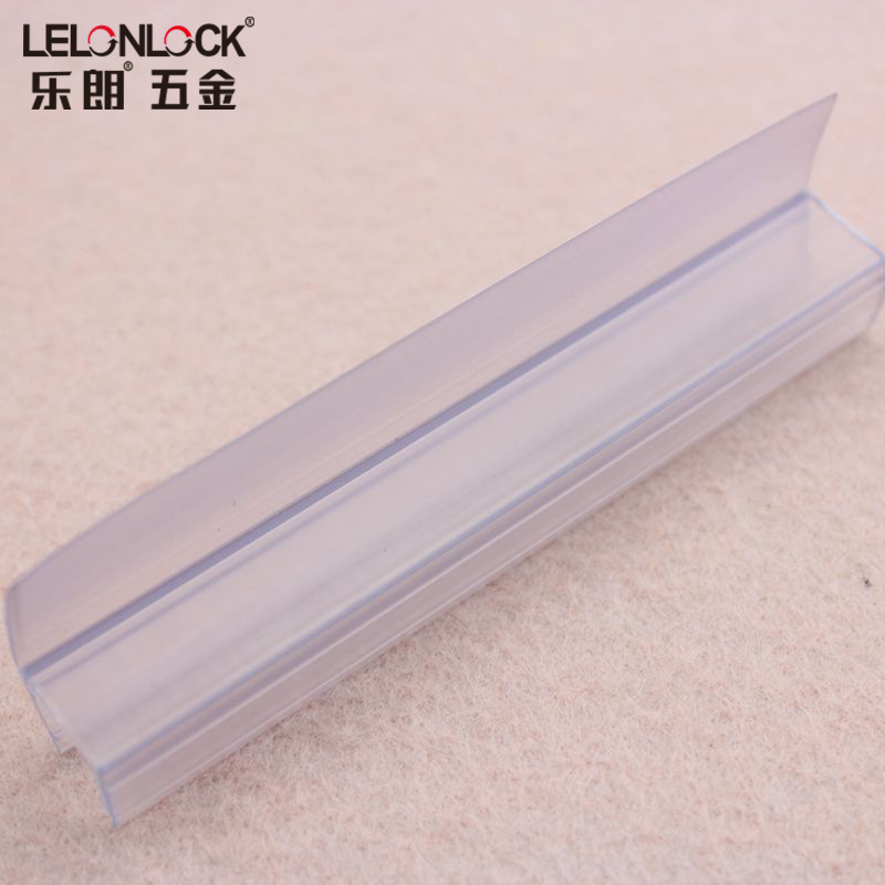 Cuarto de ducha tira impermeable tira adhesiva transparente tira de parachoques de vidrio tipo H ducha puerta corredera tira de sellado tira accesorios de baño