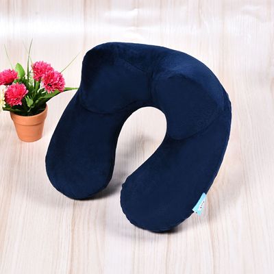 PVC Internal bile inflation U-shaped pillow automobile Neck protection travel pillow U-shaped pillow Pillow LOGO ( 30*30 )