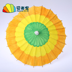 彩色古風紙傘兒童繪畫塗鴉空白油紙傘幼兒園diy手工美術材料批發