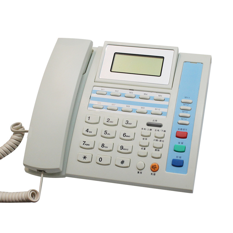 电话机TCL电话机105 14组一键通铃声大小调节免提通话来电显示
