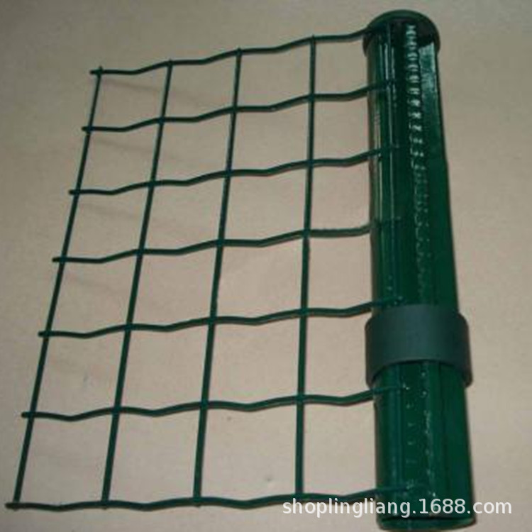 铁丝网围栏杆荷兰网立柱刺绳燕尾镀锌管柱子支架绿色围网燕尾柱