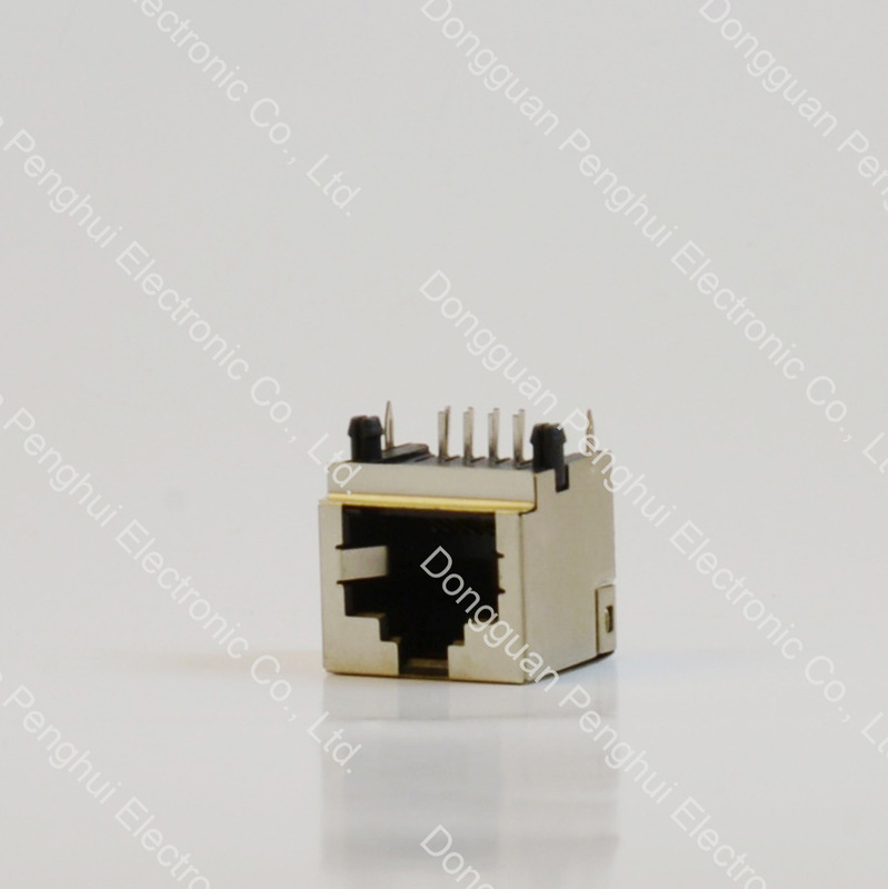 Rj45 52 Single-Port Shielded 8P8C Network Connector Rj45 Female Socket 8P8C Connection Connector